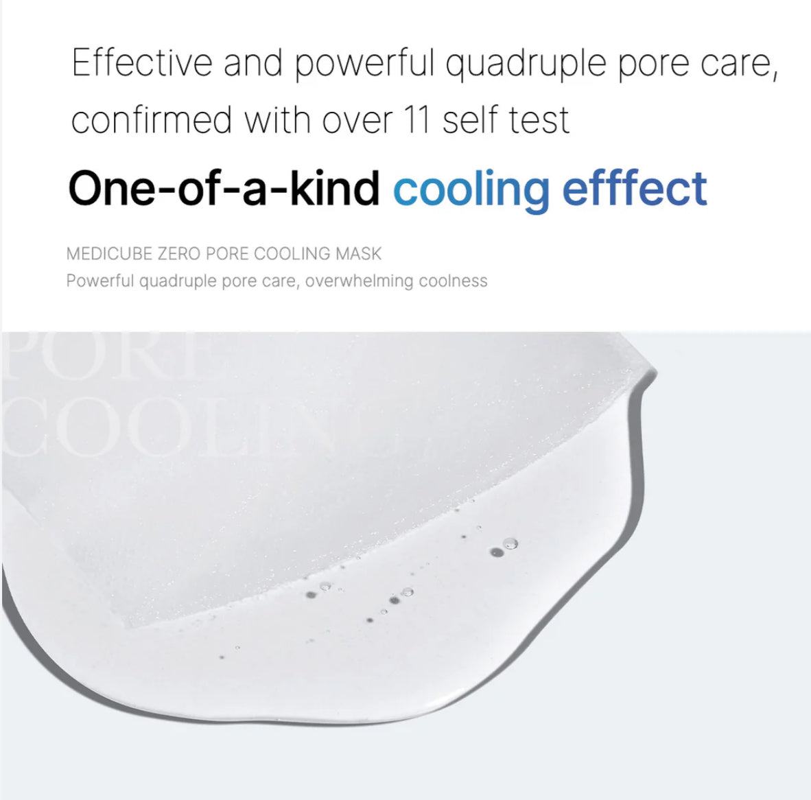 ZERO PORE COOLING MASK