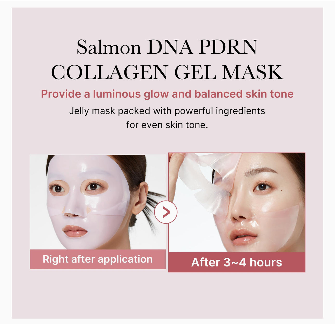 PDRN PINK COLLAGEN GEL MASK (Single)