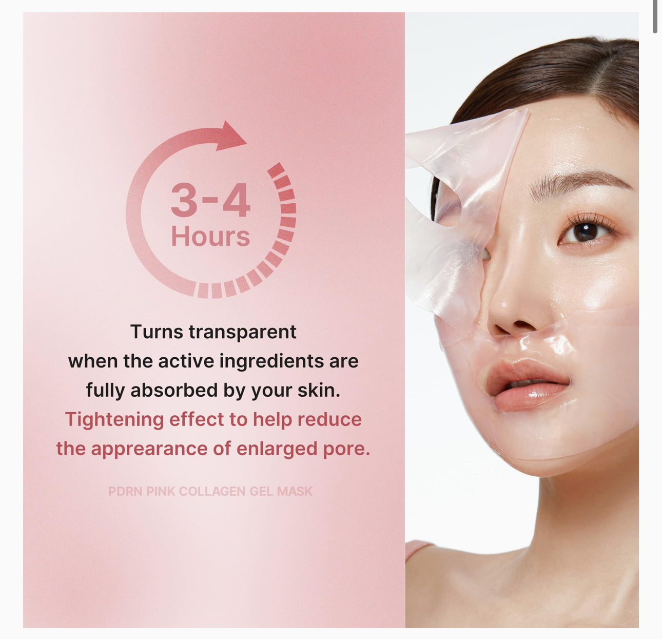 PDRN PINK COLLAGEN GEL MASK (Single)