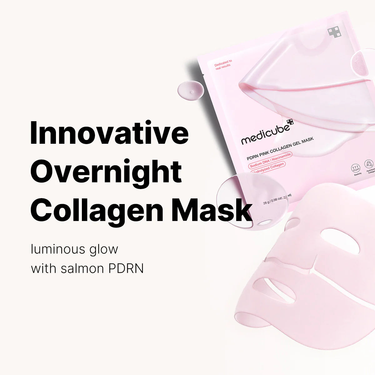 PDRN PINK COLLAGEN GEL MASK (Single)